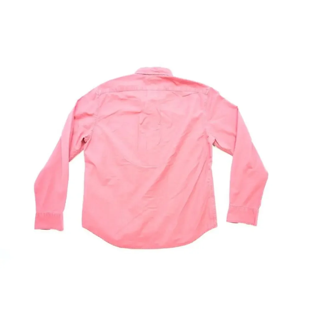 J Crew Dress Shirt Slim Untucked Dark Red Button Up Long Sleeve Mens Sz‎ Large